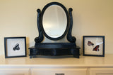 Heath Oval Mirror Black Brush   Ex Display Sale