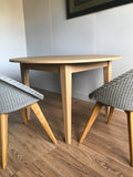 Solid oak  dining table  120 cm