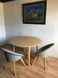 Solid oak  dining table  120 cm